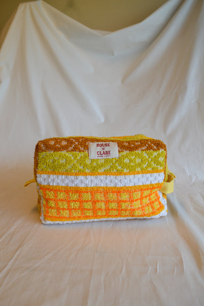 Orange Travel Pouch | Large Toiletry Bag