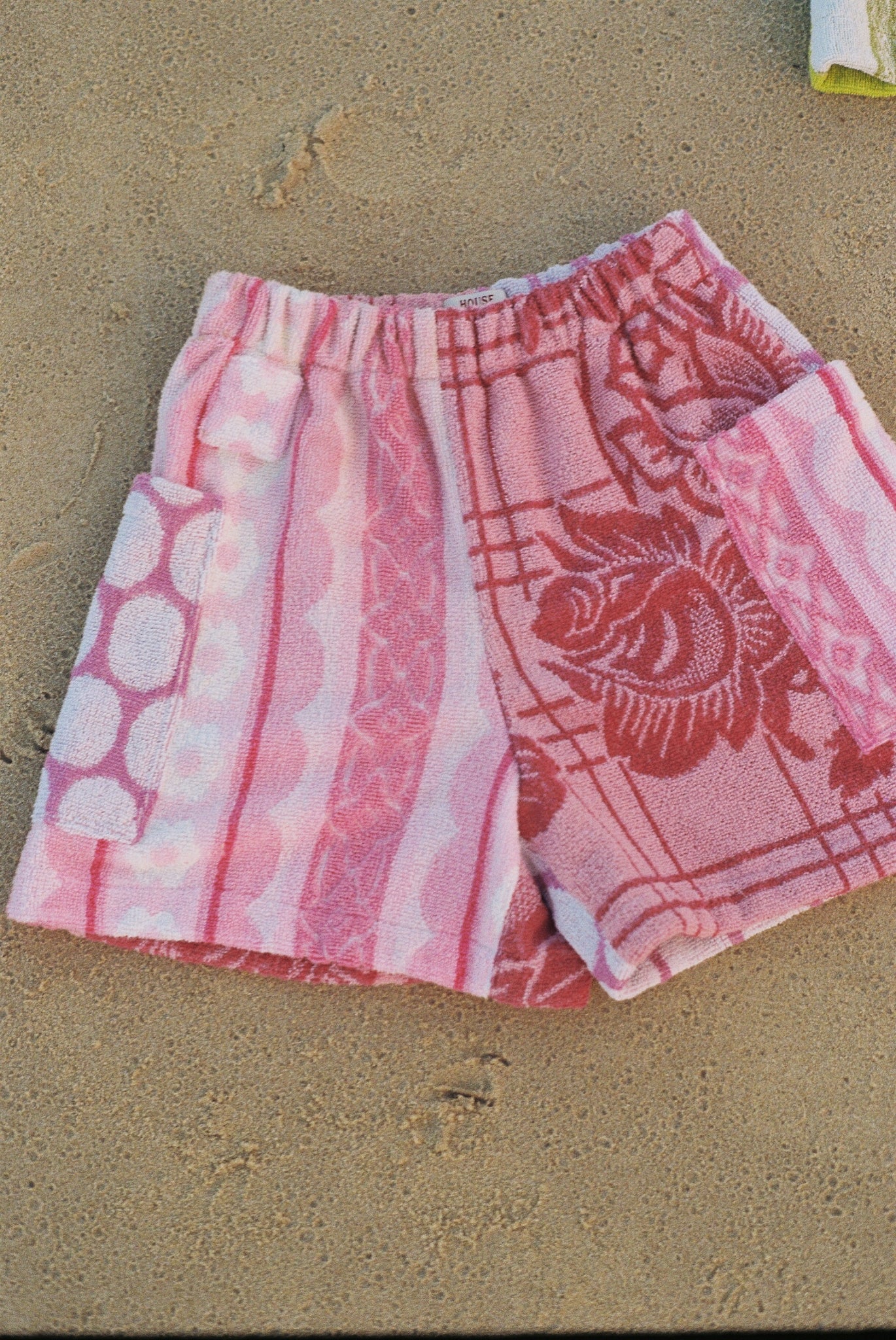 Patch Shorts | Pink Towel Comfys | Small