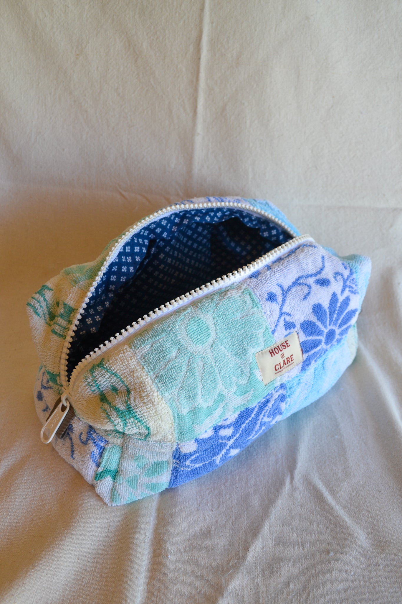 Travel Pouch | Large | Blue Patch