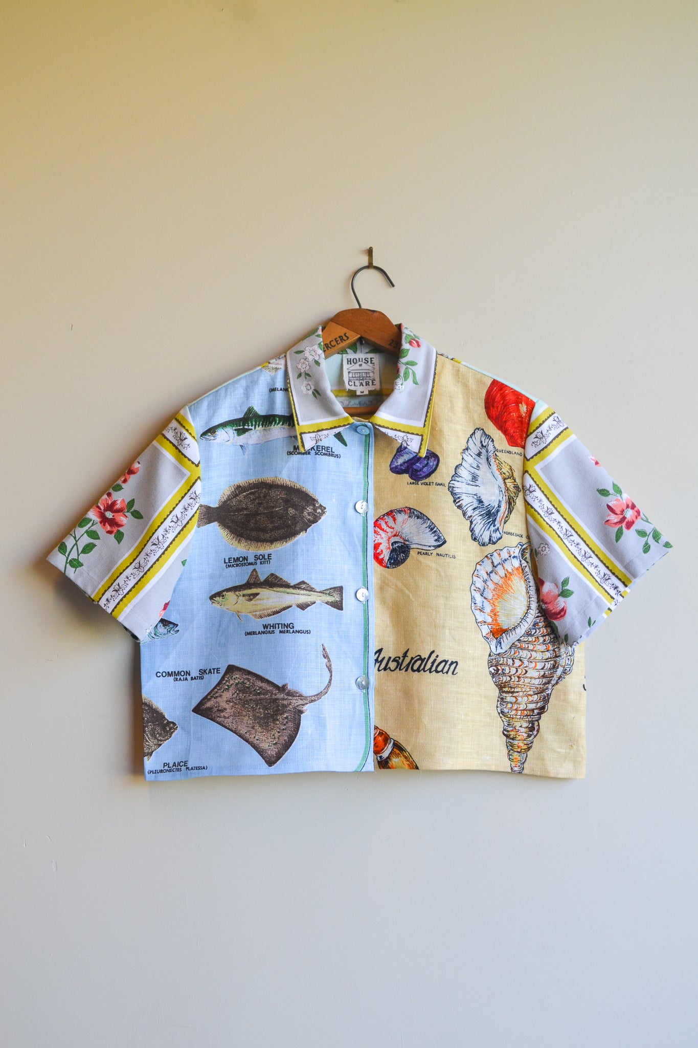 Button Up Shirt | Fish and Shell | Medium