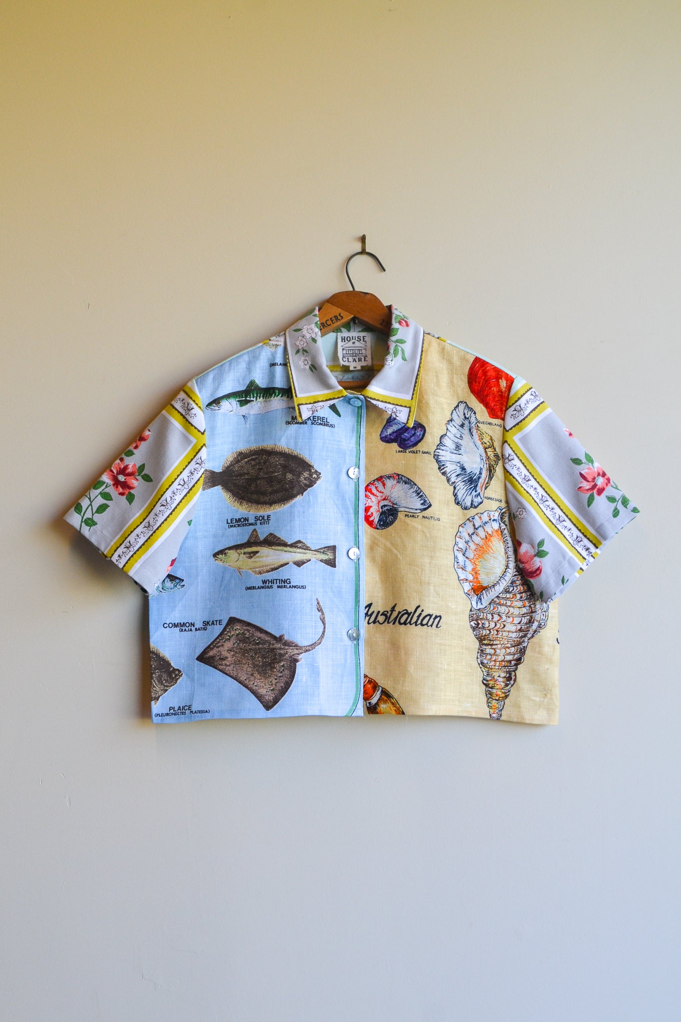 Button Up Shirt | Fish and Shell | Medium