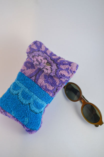 Quilted Pouch | Purple Blue Patch | Mini