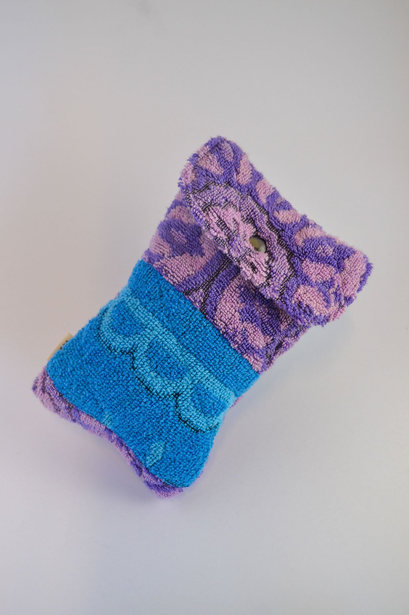 Quilted Pouch | Purple Blue Patch | Mini