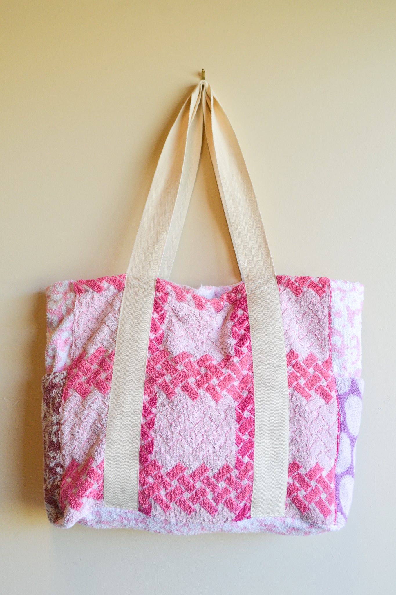 Large Bag | Pink | Towel Patch