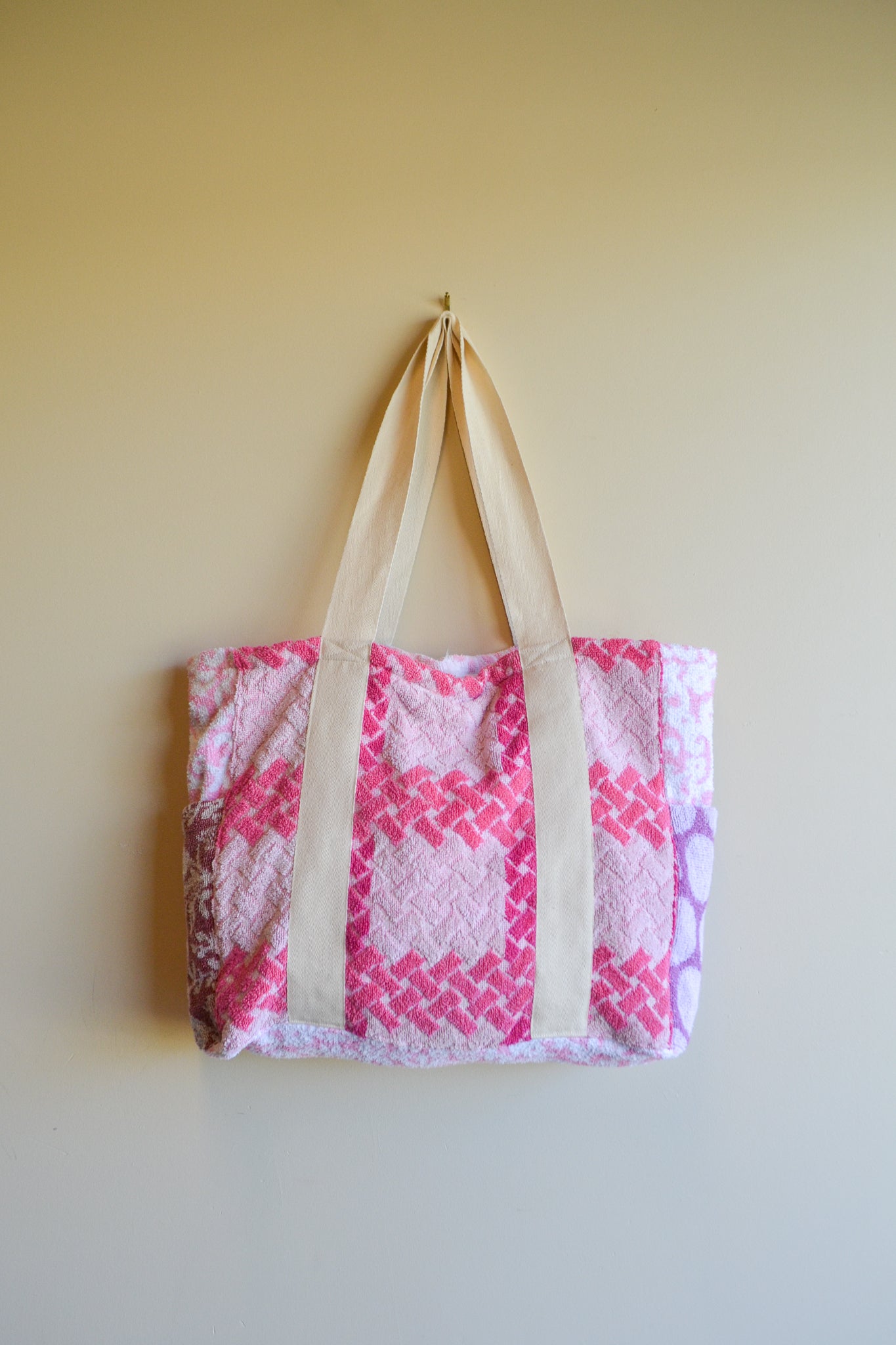 Large Bag | Pink | Towel Patch