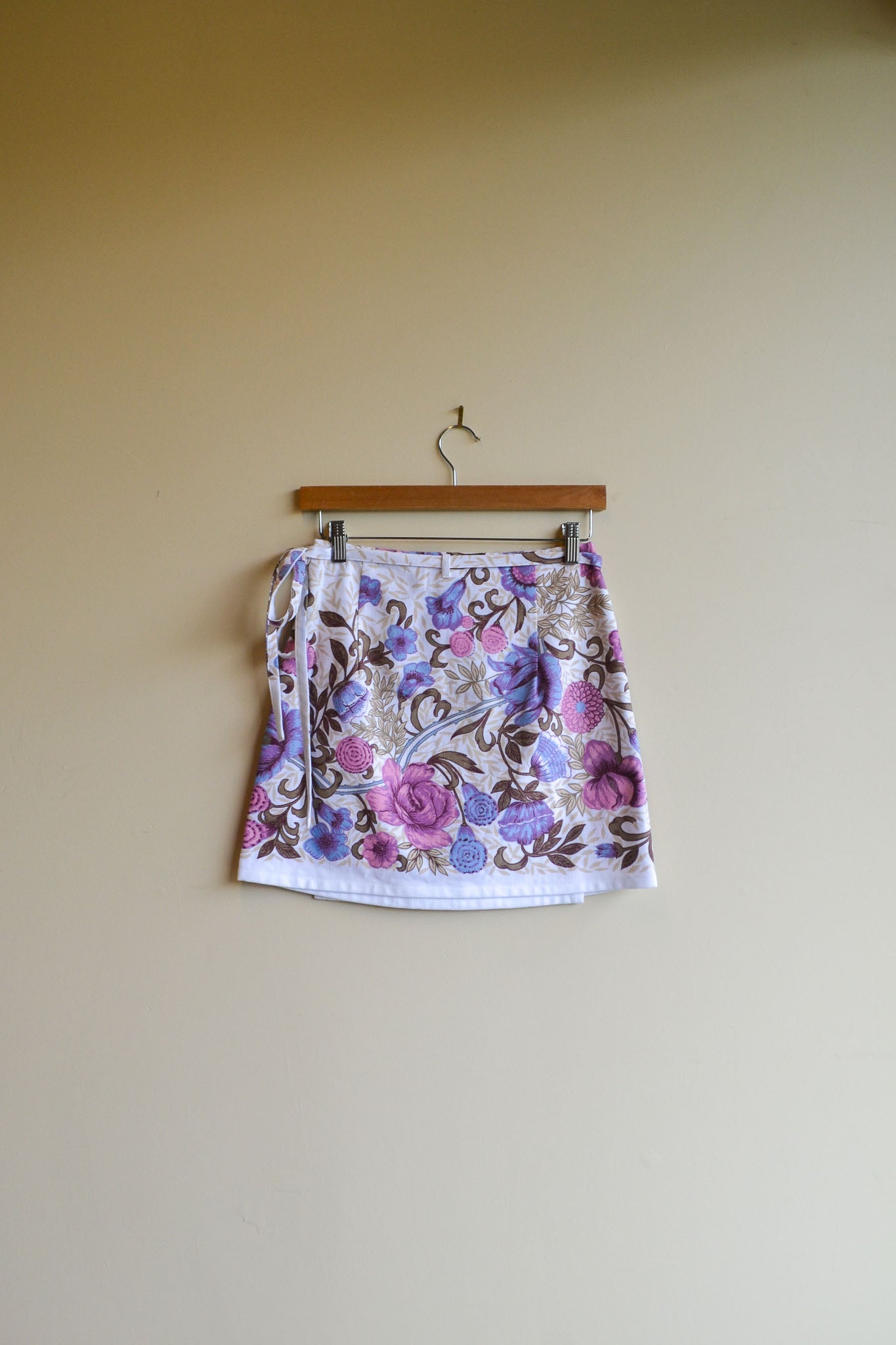 Wrap Skirt | Purple Flower | Small