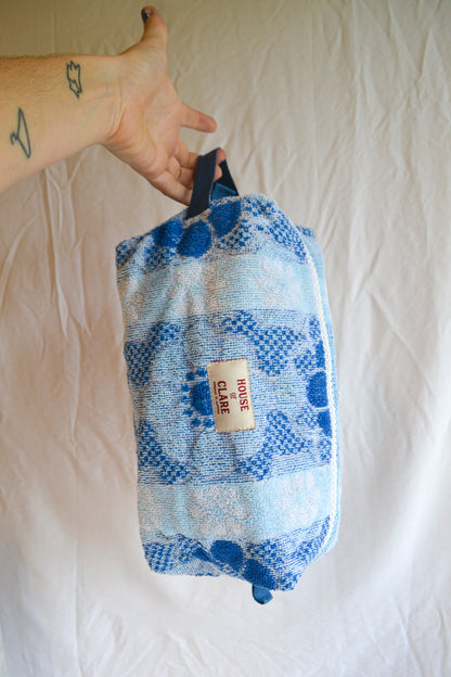 Travel Pouch | Large | Blue Flower