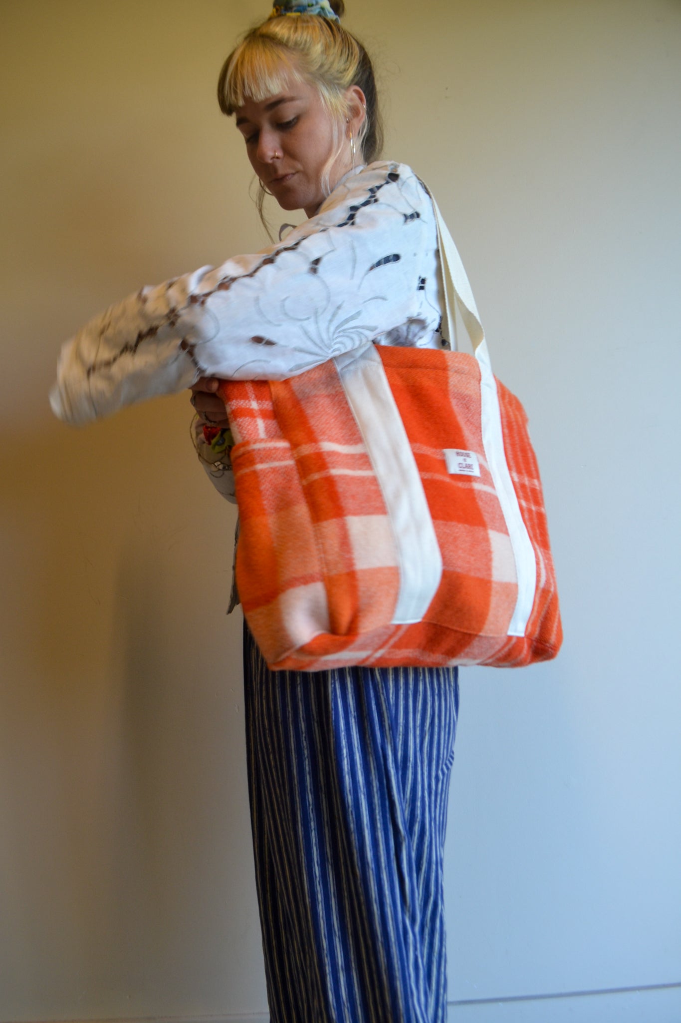 Large Market Bag | Woolen Orange