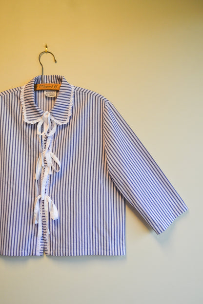 Tie Top | Stripe | Long Sleeve | Medium