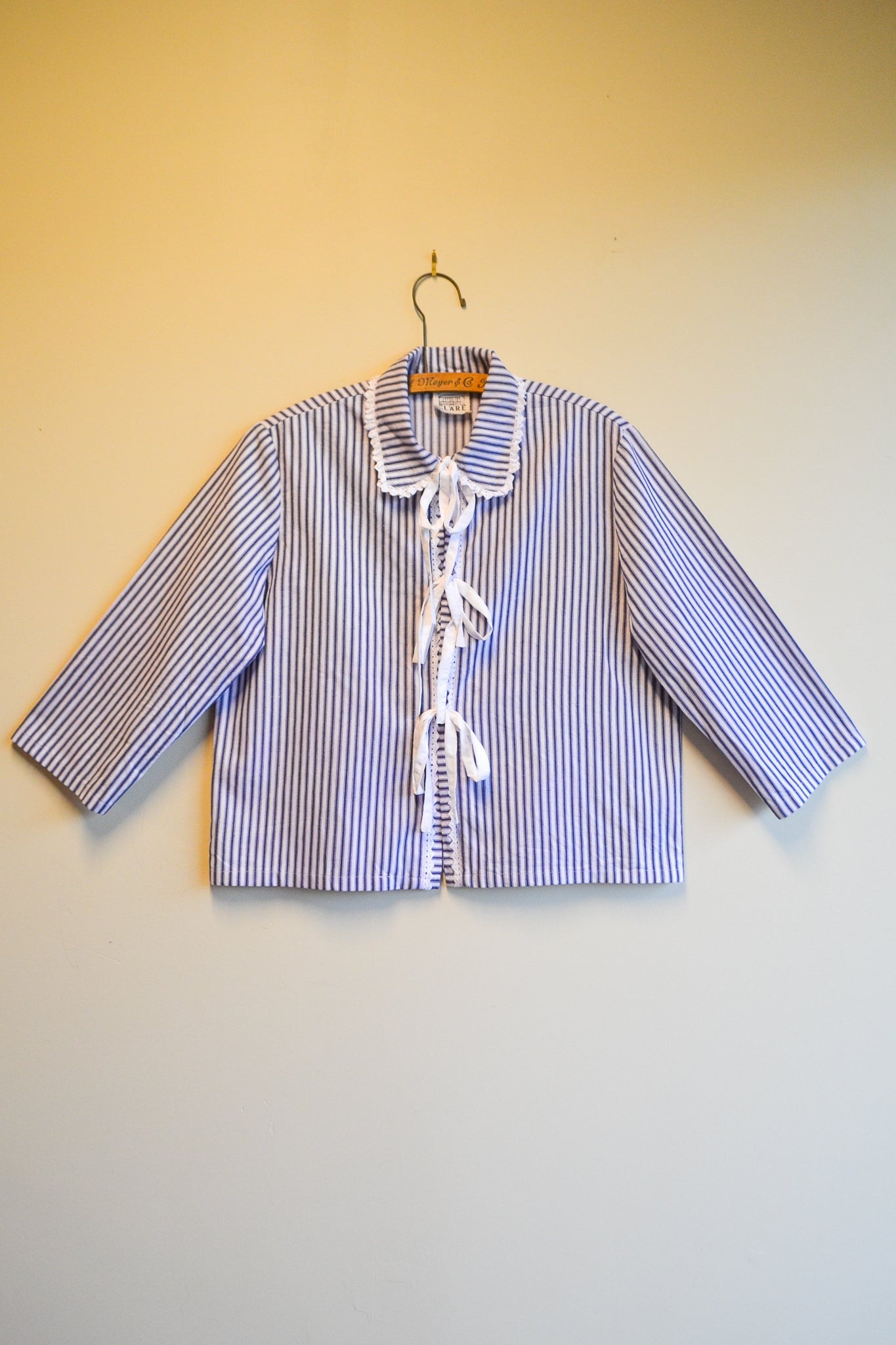 Tie Top | Stripe | Long Sleeve | Medium