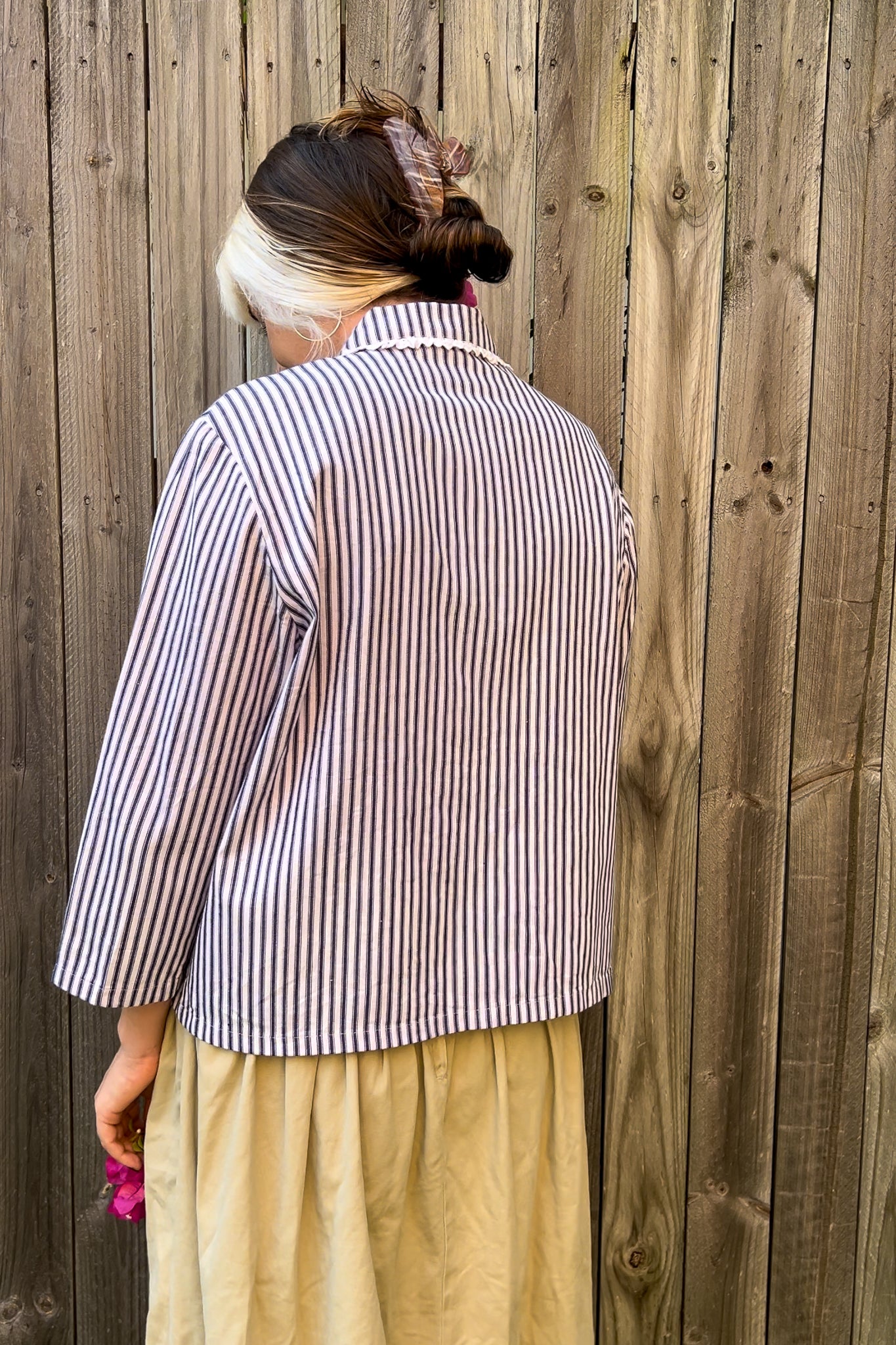 Tie Top | Stripe | Long Sleeve | Medium